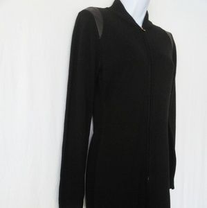 Calvin Klein long black sweater dress wool cashmer